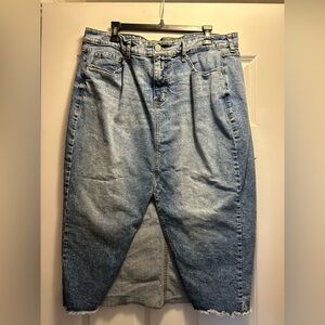 Torrid Blue Denim Midi Skirt - 16
